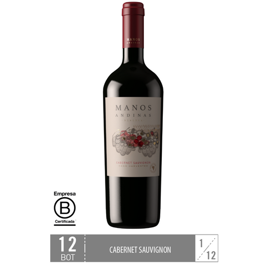 Caja 12 Unidades: Manos Andinas Cabernet Sauvignon Reserva - Trasiego Wines